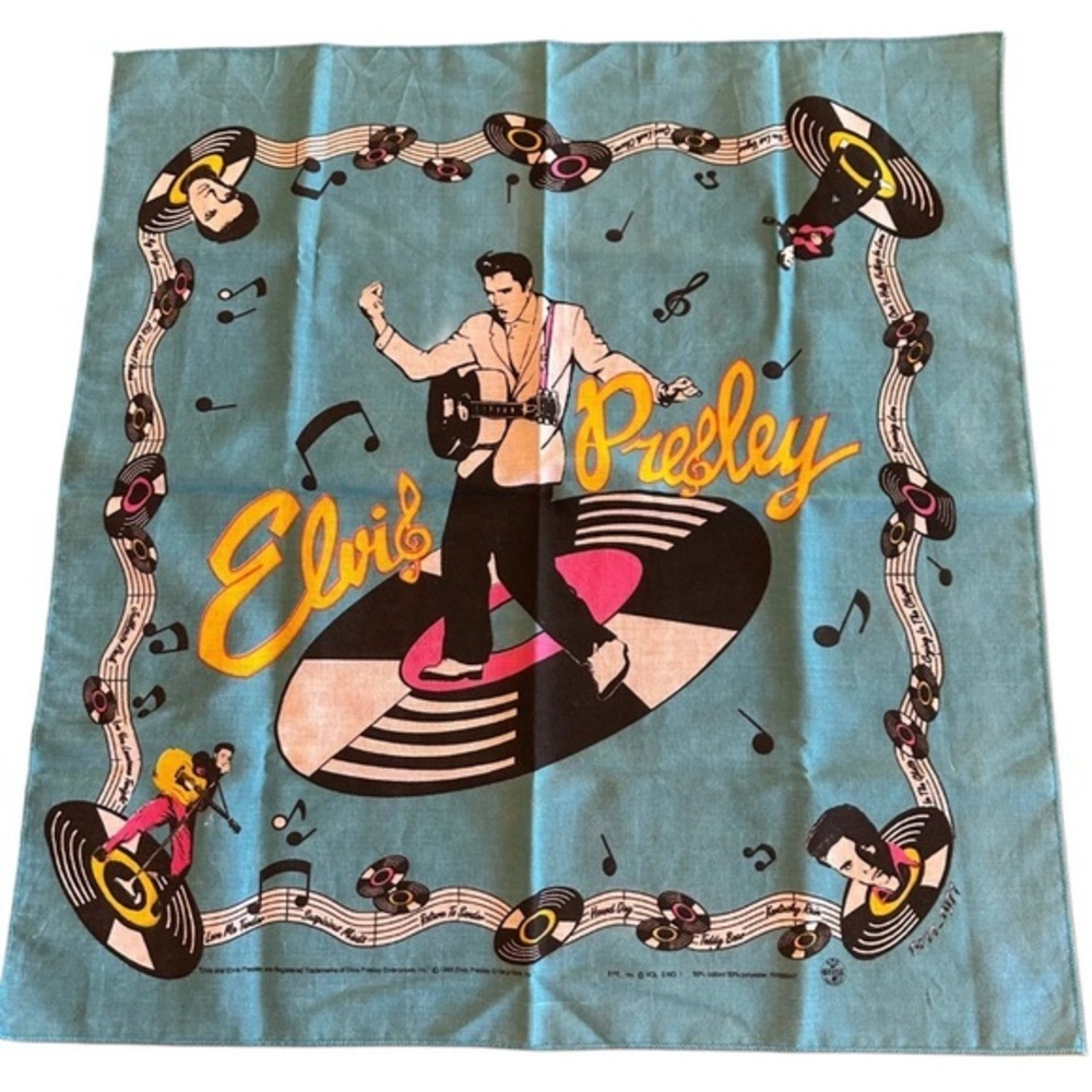 ‘98 Elvis Presley Vintage Collectable Bandanna Handkerchief Volume 5 #1